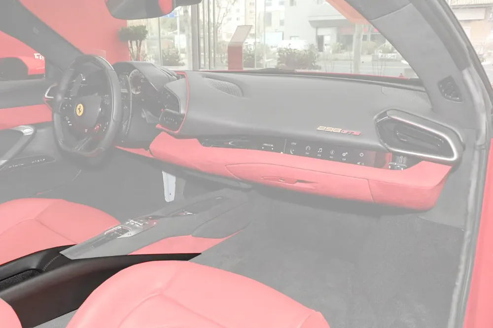 DarwinPRO 2022-UP Ferrari 296 GTB & GTS (Type F171) OE Style Dry Carbon Fiber Center Control Surround Panel Rear End