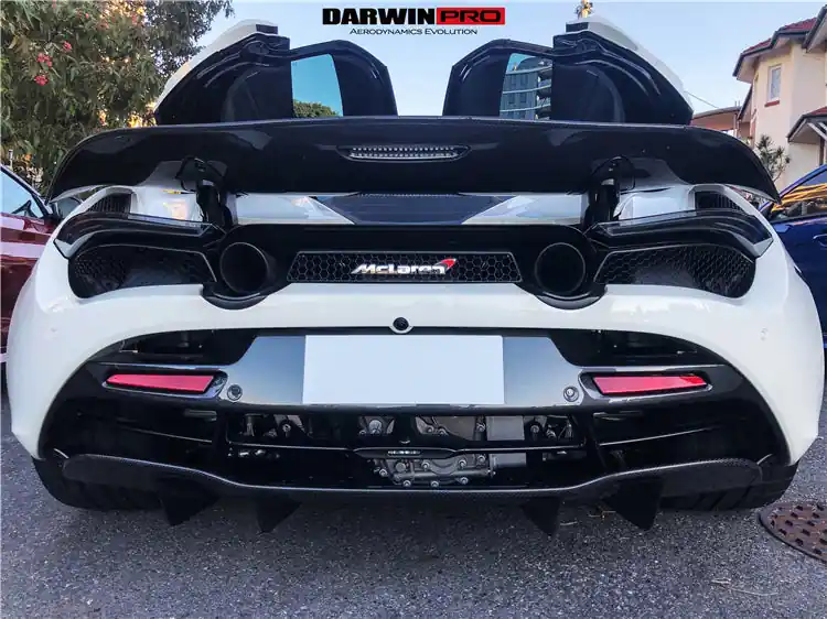 DarwinPRO Carbon Fiber Rear Bumper Center Valance | 2017-2023 McLaren 720S