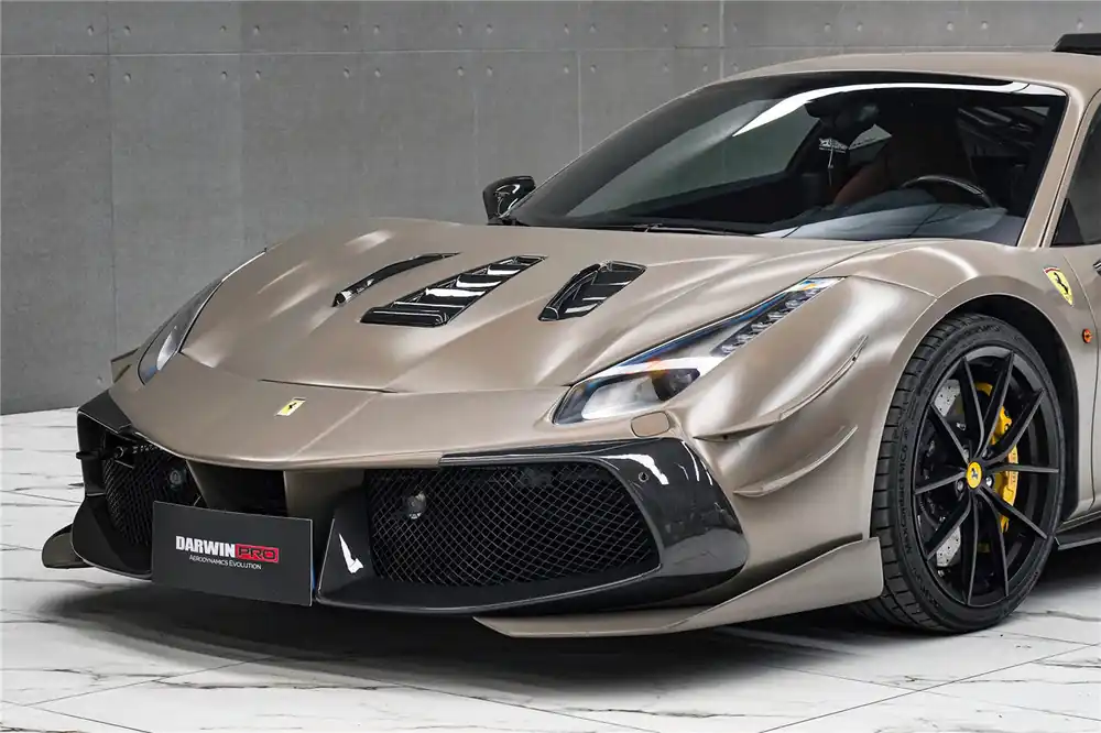 DarwinPRO 2015-2020 Ferrari 488 Challenge Evo Modena Style Front Bumper | Fits GTB, Spider