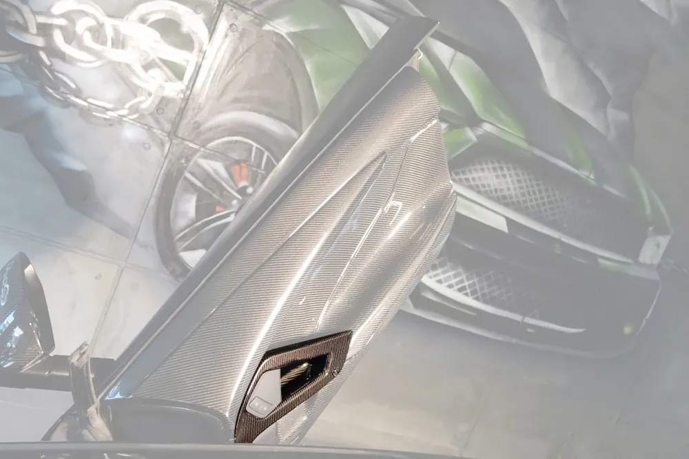 DarwinPRO Carbon Fiber Inner Door Handle | 2011-2016 Lamborghini Aventador LP700 Coupe Roadster