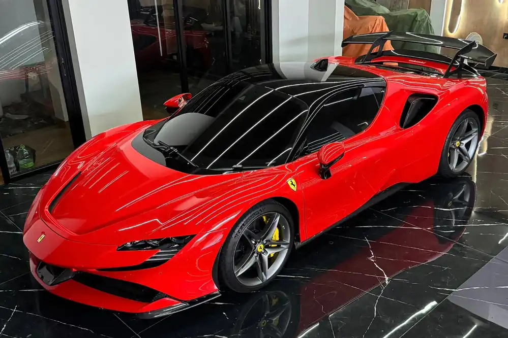 DarwinPRO 2020-UP Ferrari SF90XX-Style Autoclave Carbon Fiber Wing (Fits SF90 Stradale with Assetto Fiorano Trunk Spoiler Only)