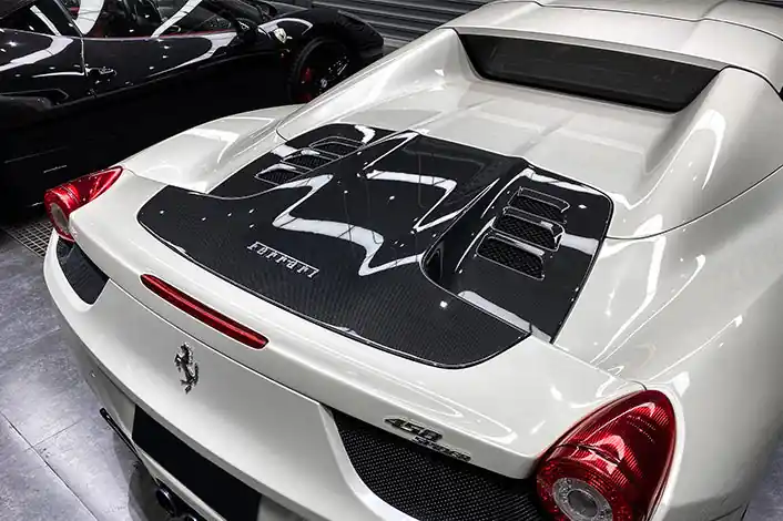 DarwinPRO Carbon Fiber Engine Hood Replacement | 2011-2015 Ferrari 458 Spider