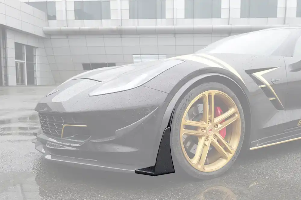 DarwinPRO 2013-2019 Corvette C7 Z51 Z06 Grandsport Carbon Fiber Front Lip Winglets