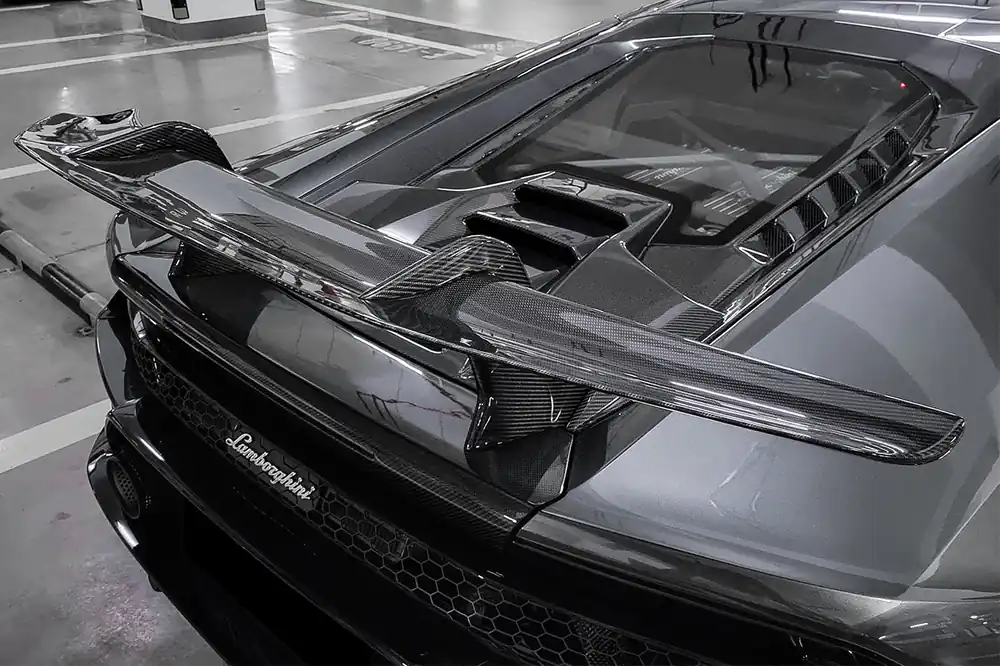 DarwinPRO 2015-2023 Lamborghini Huracan LP610 & LP580 & EVO Coupe Performante Style Carbon Fiber Spoiler Wing and Engine Hood