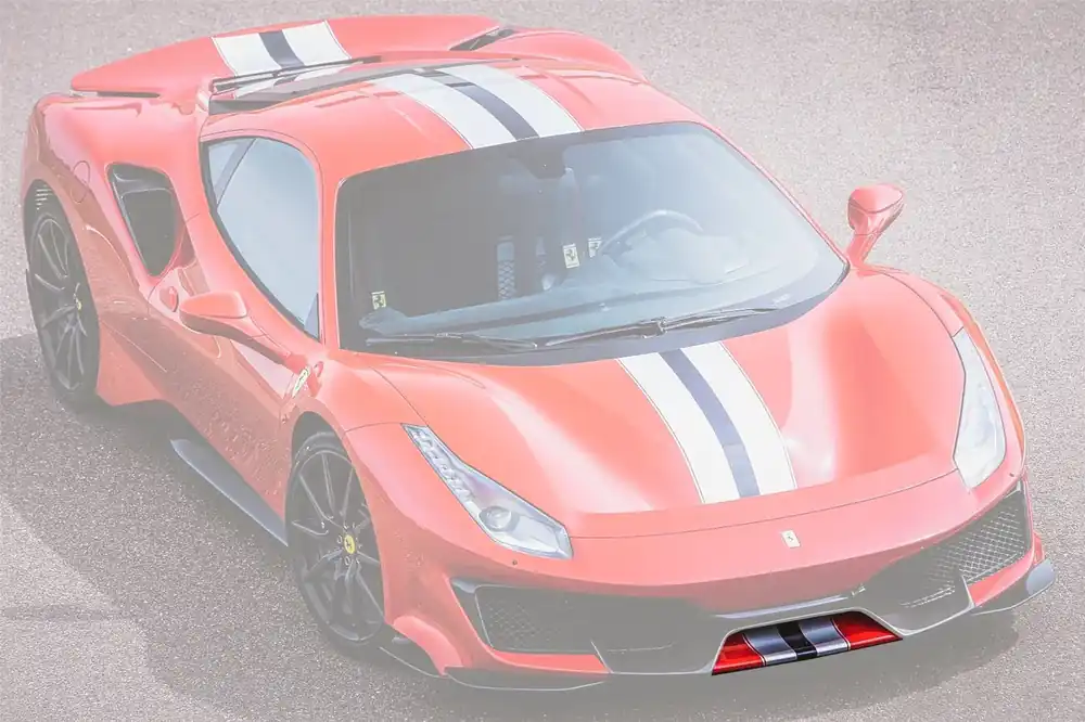 DarwinPRO Carbon Fiber Front Bumper Low Center Chin Splitter | 2018-2022 Ferrari 488 Pista