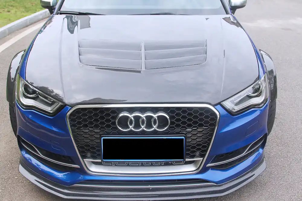DarwinPRO 2013-2016 Audi S3 & A3 Sline 8V.1 Sedan and Sportback BKSS Style Front Lip with Under Board