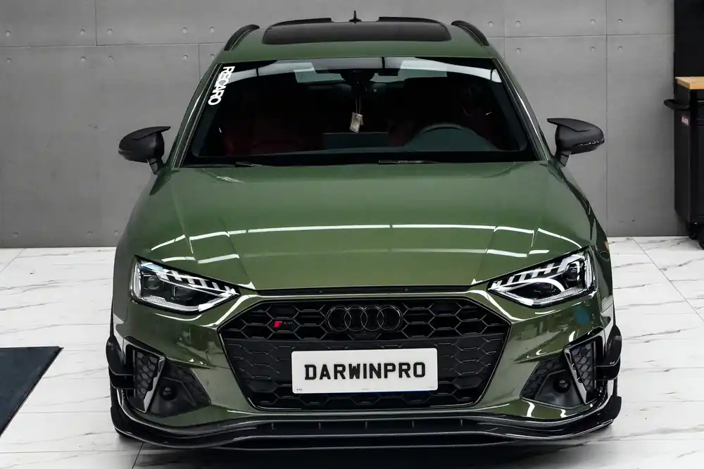 DarwinPRO BKSS Style Carbon Fiber Front Lip | 2020-2025 Audi S4 Sedan And Avant B9.5