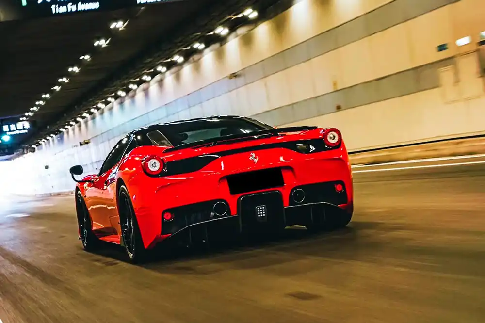 DarwinPRO Rear Bumper with Diffuser with Lights | 2013-2015 Ferrari 458 Speciale