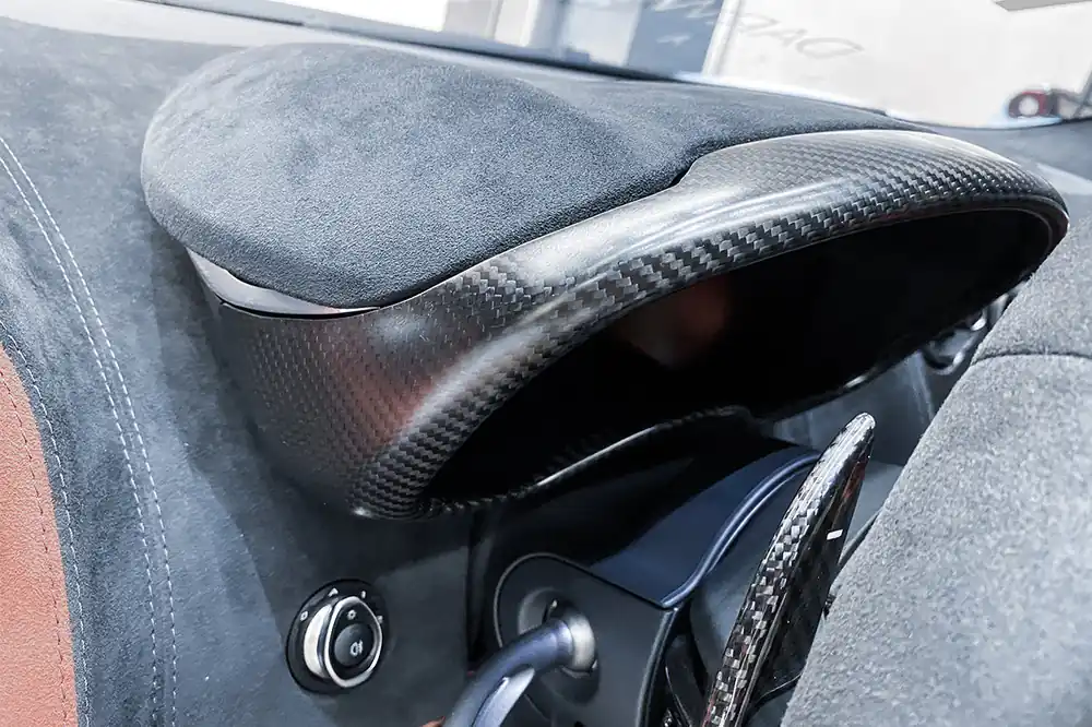 DarwinPRO Dry Carbon Fiber Instrument Surround Panel Cover | 2015-2021 McLaren 540C, 570S, 570GT, 600LT