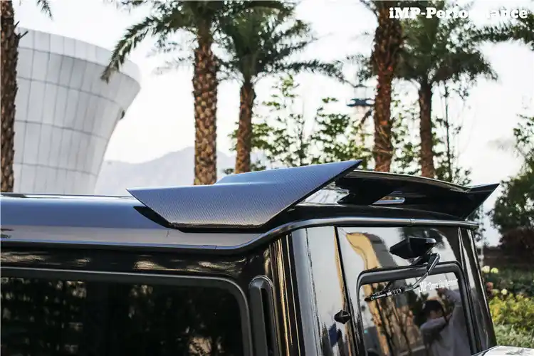 DarwinPRO 2008-2018 Mercedes Benz W463 G Wagon IMP Style Carbon Fiber Rear Roof Spoiler | Fits G500, G550, G63 AMG, G65 AMG