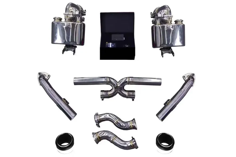 DarwinPRO 2012-2015 Porsche 911 991.1 2C 4C Carrera S Targa 4 4S Convert GT2RS Exhaust System (for GT2RS Style Bumper)