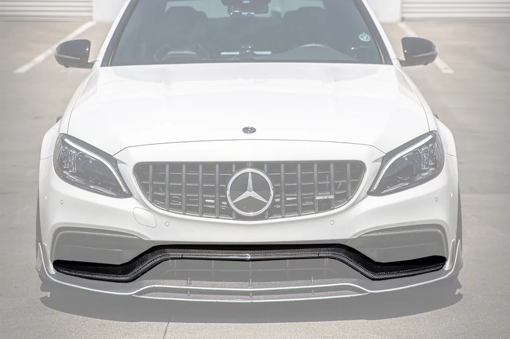DarwinPRO 2015-2023 Mercedes Benz W205 C63 S AMG Carbon Fiber Front Bumper Trim Set (4pcs)