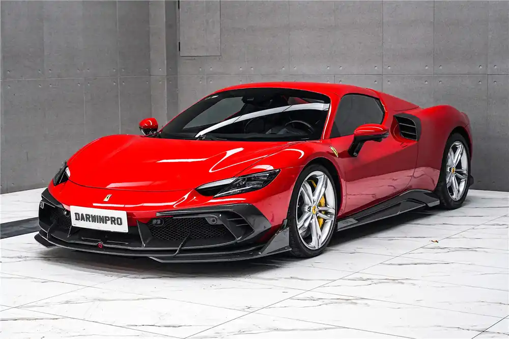 DarwinPRO 2022-2025 Ferrari 296 GTB & GTS Type F171 iMP Style Carbon Fiber Full Kit (For Surround View Camera System Bumper Only)