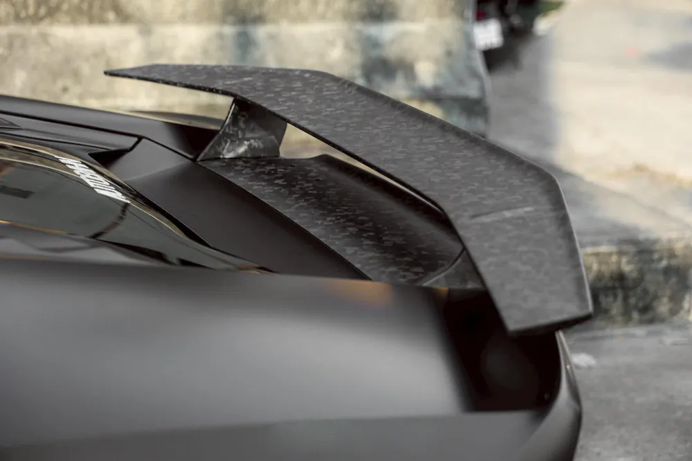 DarwinPRO 2015-2025 Lamborghini Huracan LP610 & LP580 & EVO Tecnica Style Dry Carbon Fiber Trunk Spoiler Wing