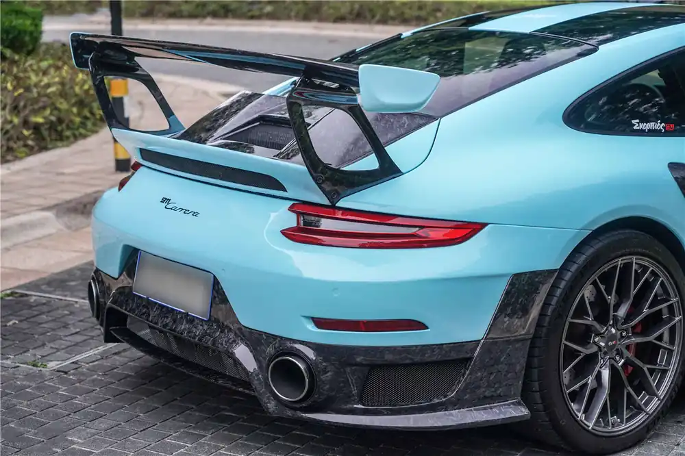DarwinPRO 2016-2019 Porsche 911 991.2 Carrera & S & 4S GT2RS Style Carbon Fiber Trunk Spoiler Wing