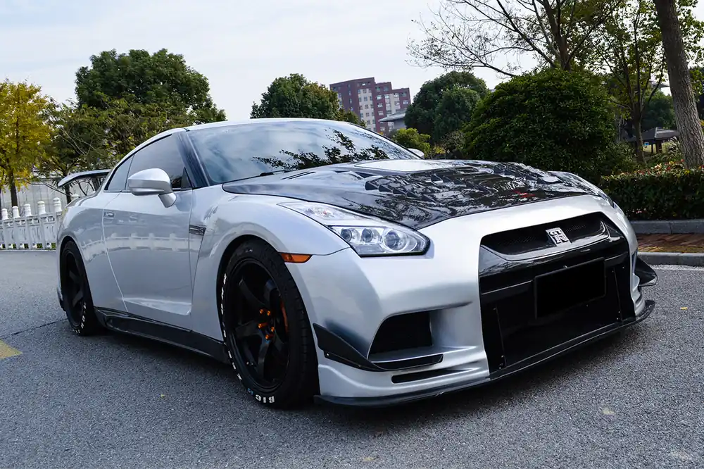 DarwinPRO TPR Style Partial Carbon Fiber Front Bumper | 2008-2023 Nissan GTR R35