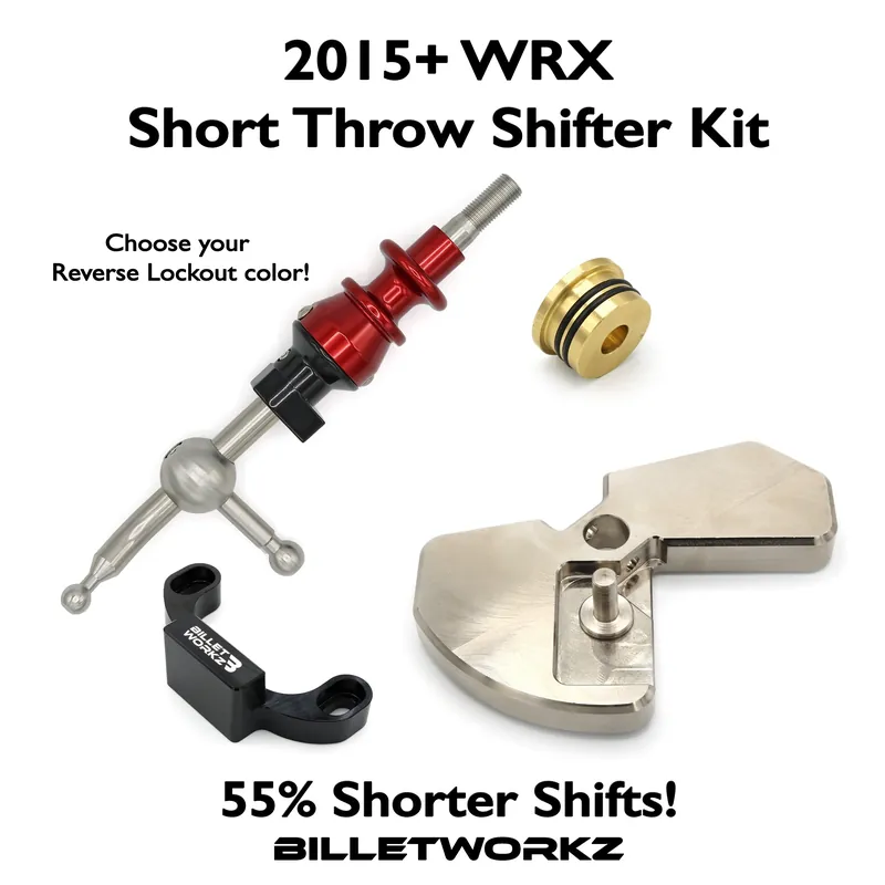 Billetworkz Short Throw Shifter Kit – (2015–2025 Subaru WRX / 2018+ Crosstrek)