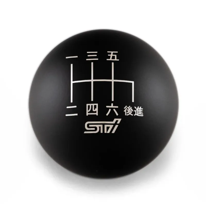 Billetworkz Weighted Shift Knob - 6 Speed STI Japanese Engraving - Subaru STI