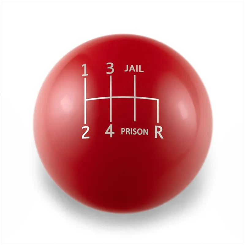 Billetworkz Weighted Shift Knob - 6 Speed Jail-Prison Engraving - Subaru WRX 2015-2025