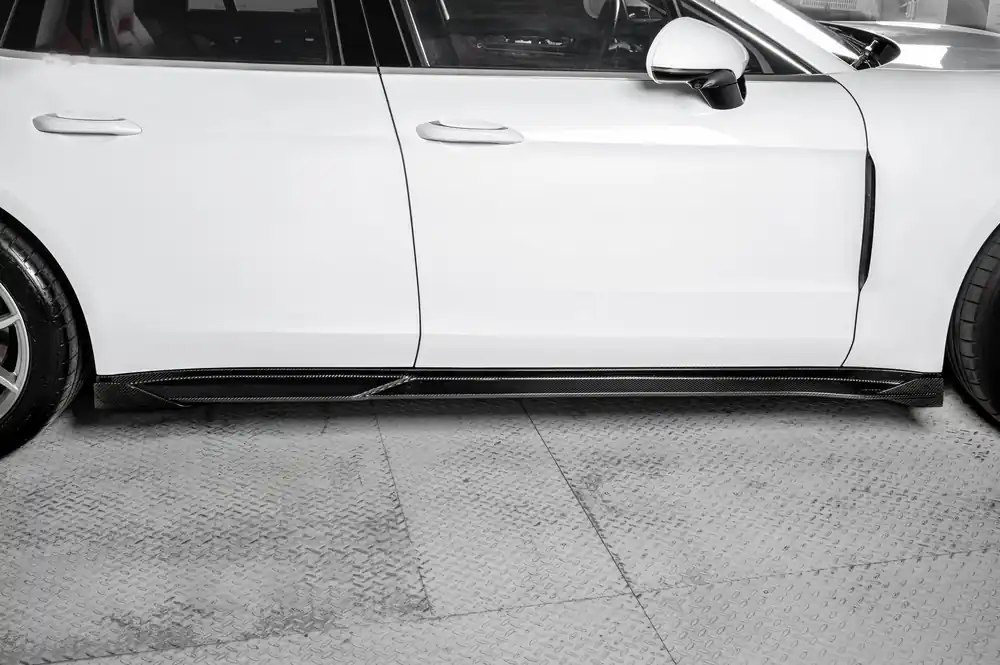 Carbonado 2024-2026 Porsche Panamera 976 KDA Style Autoclave Carbon Fiber Side Skirts | Fits S, E-Hybrid, Sport Turismo, Turbo, Turbo s, GTS, Turbo E-Hybrid, Turbo s E-Hybrid