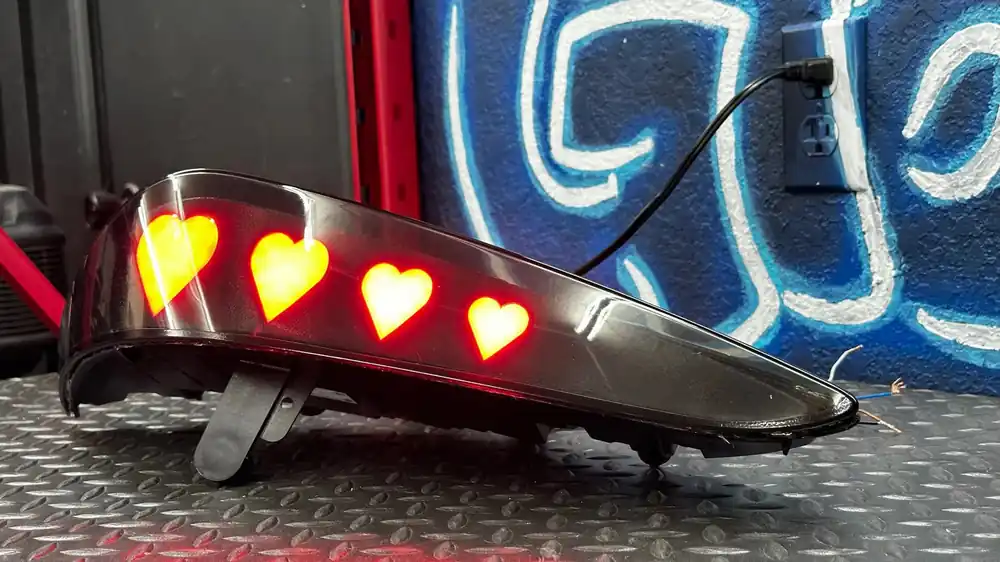 NTXGlow Heart Tail Lights | A90 Toyota Supra