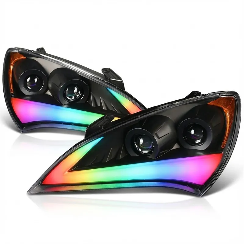 NTXGlow RGB Headlights | 2009-2010 Hyundai Genesis Coupe