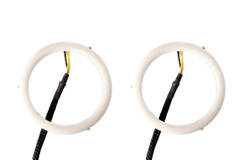 Diode Dynamics Halo Lights LED 80mm - Red (Pair)