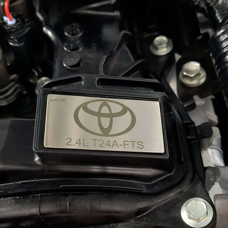 JDC Titanium Toyota 4th Gen Tacoma Valve Cover Badge | 2024+ Toyota Tacoma (4th Gen)