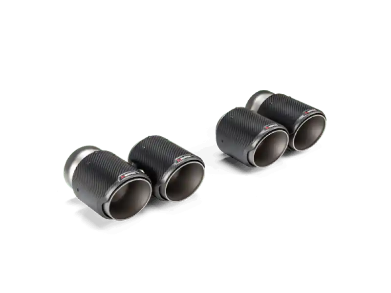 Akrapovic 2021+ BMW G87 M2, G80 M3 & G82 M4 Classic Carbon Design Tail Pipe Set