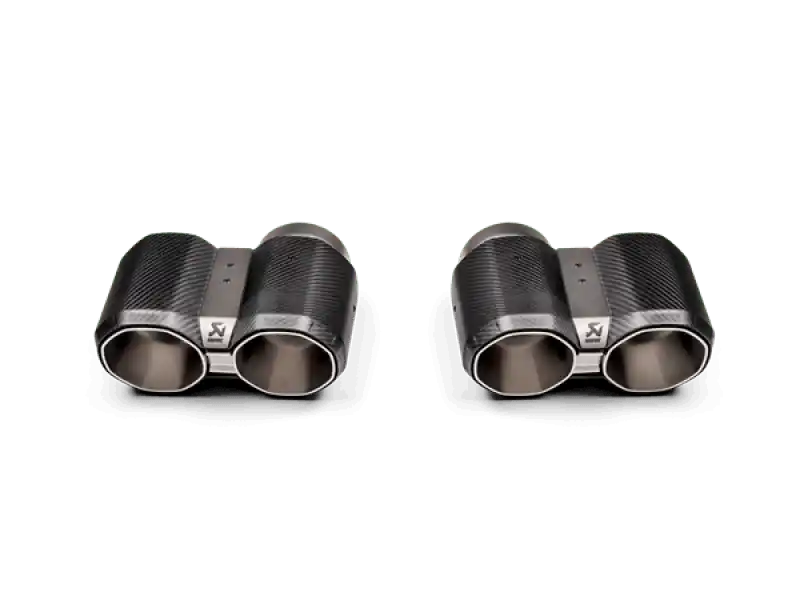 Akrapovic 2021+ BMW G87 M2, G80 M3 & G82 M4 Octagonal Carbon Design Tail Pipe Set