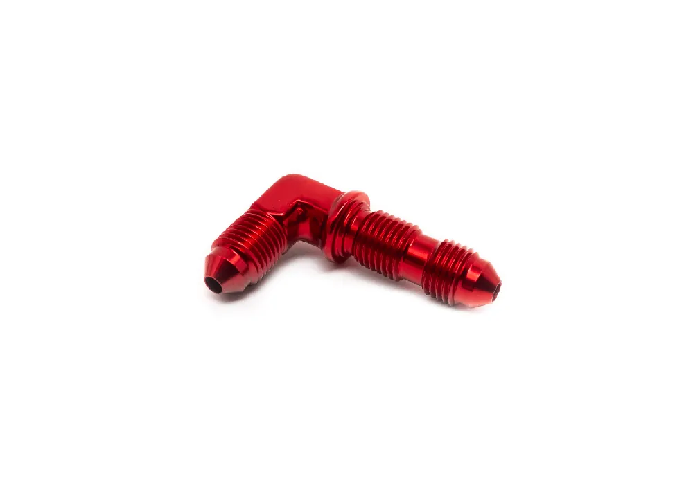 ColorFittings -04 AN Fitting Bulkhead 90 Degree