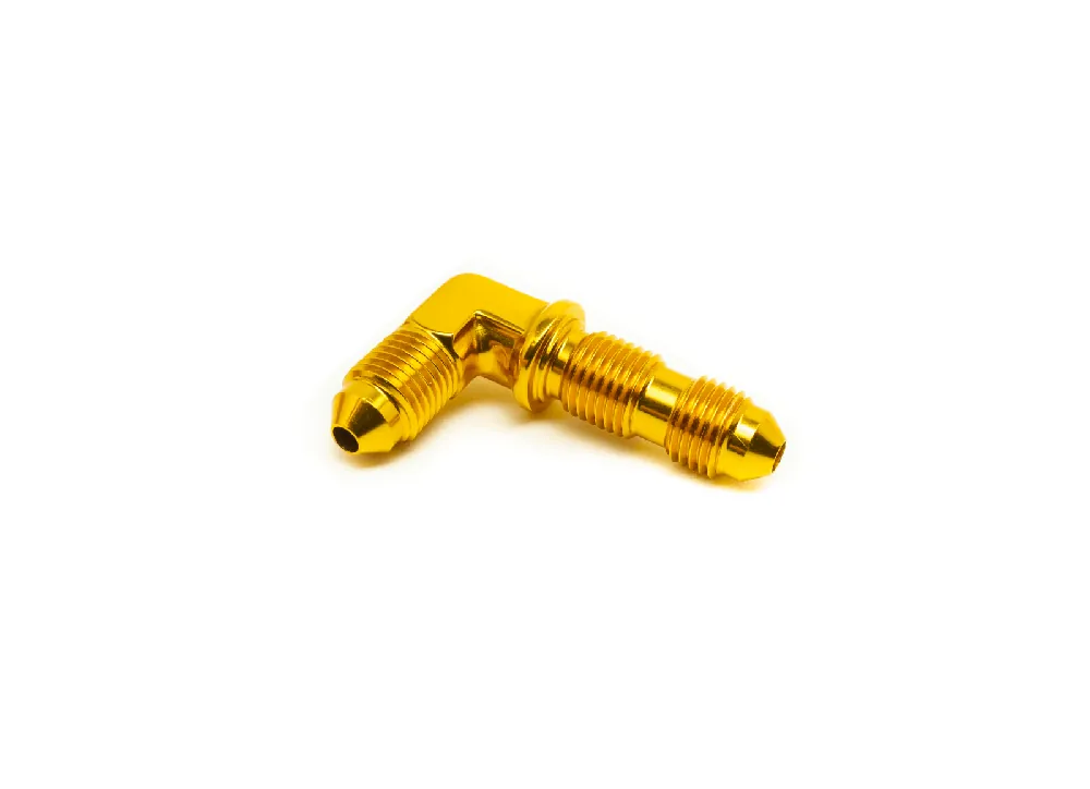 ColorFittings -03 AN Fitting Bulkhead 90 Degree