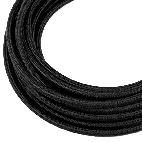ColorFittings 6AN Braided Black Nylon Hose / Line (E85 + Race Fuel Safe) - BY THE FOOT