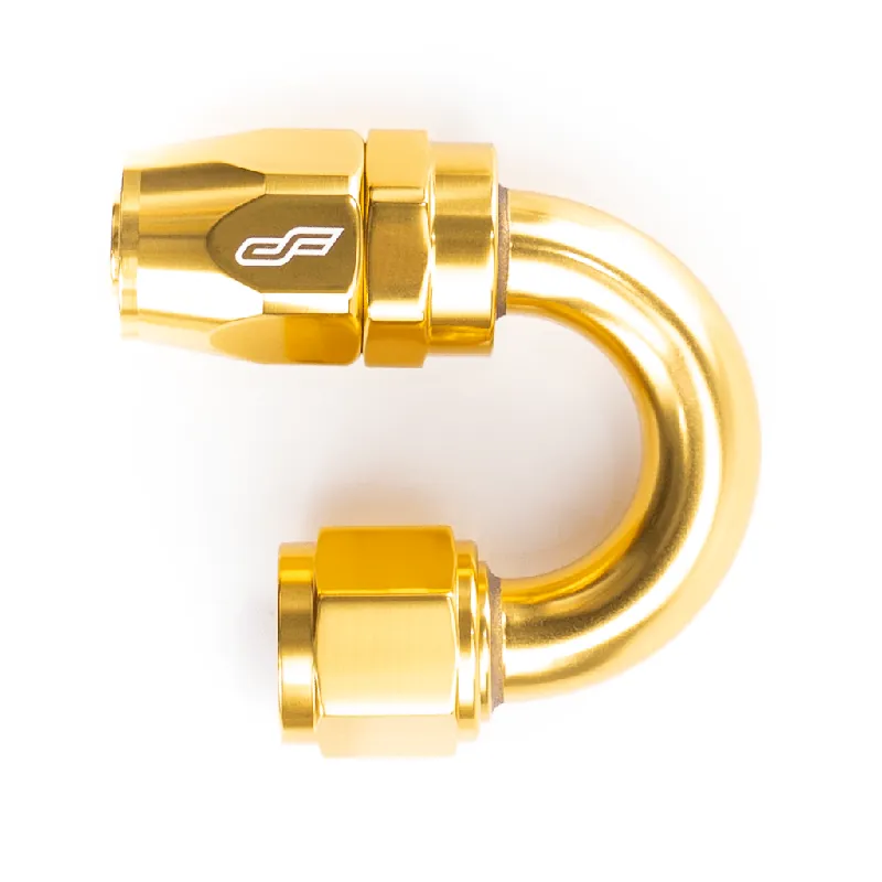 ColorFittings -10 AN 180 Degree Female Aluminum Hose End Fitting