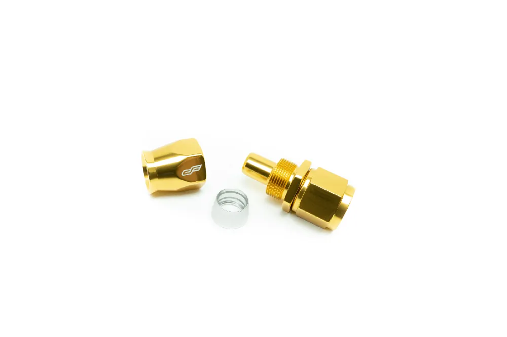 ColorFittings -04 Straight Female Aluminum Hose End (PTFE)