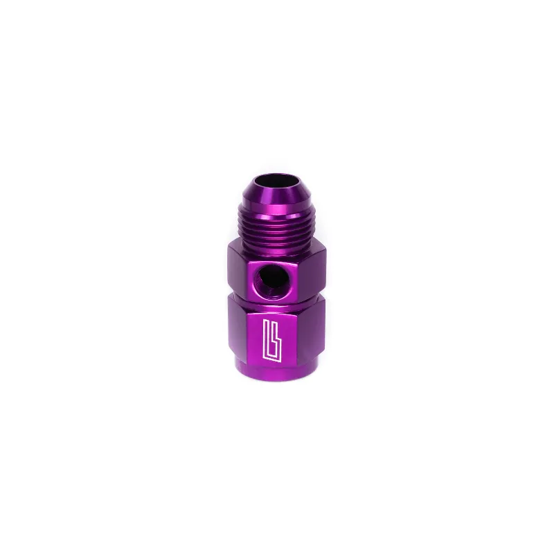 ColorFittings Pressure Gauge Adapter, 10AN to 10AN w/ 1/8" port
