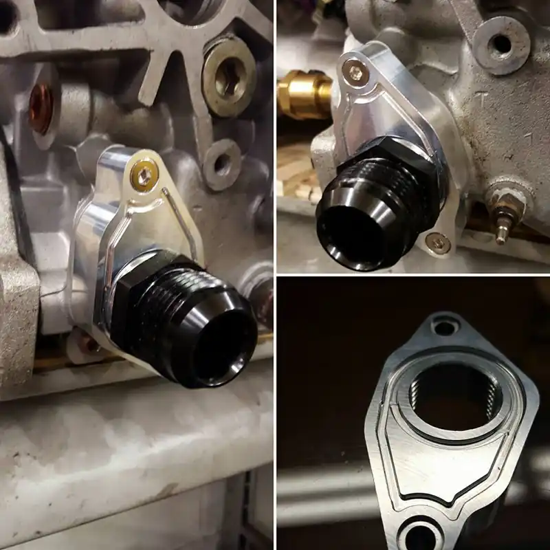 ColorFittings Honda 1.6L GSR Water Neck to 12AN ORB Female Fitting