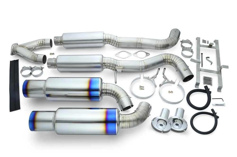 Tomei Dual Exit Full Titanium Muffler Expreme Ti Type-D | Nissan Z