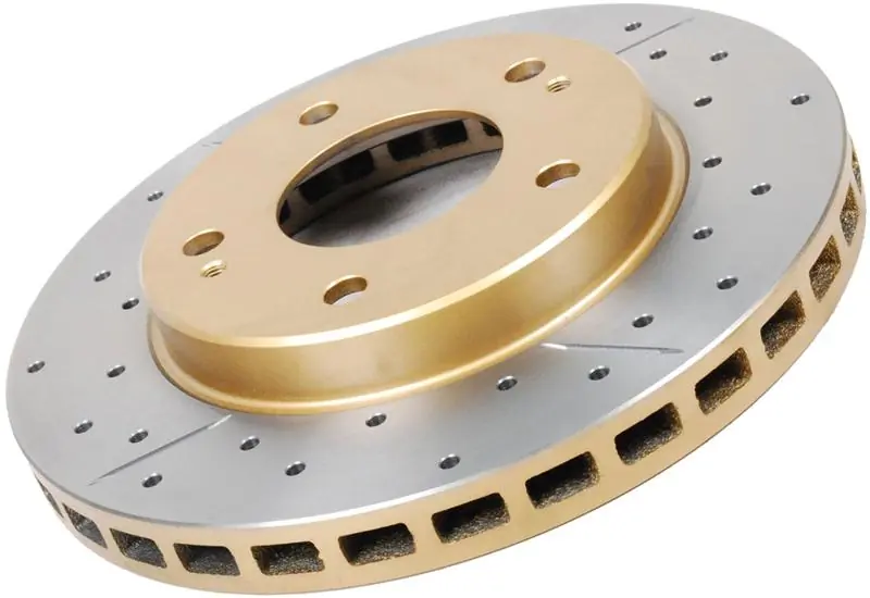 DBA 01-14 Acura CL Front Street Series Drilled & Slotted Rotor w/Gold Hat