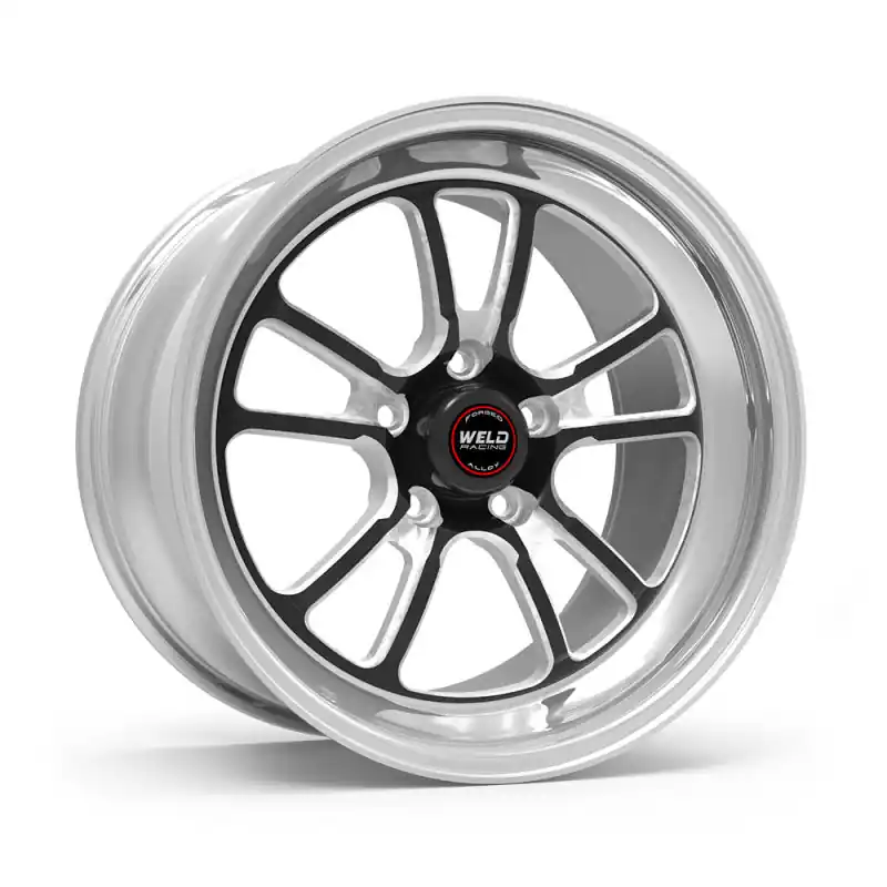 Weld S70 RT-S 17x7in / 5x120 BP / 4.2in. BS - Black Center - Polished Shell Wheel