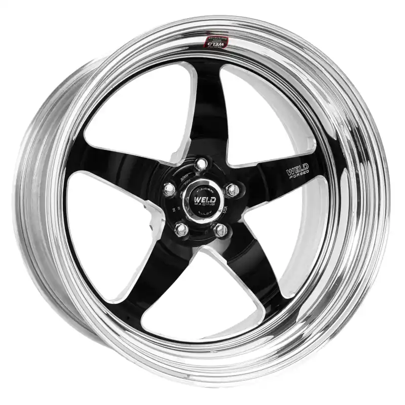 Weld S71 20x10 / 5x115mm BP / 4.8in BS Black Wheel (High Pad) - Non-Beadlock
