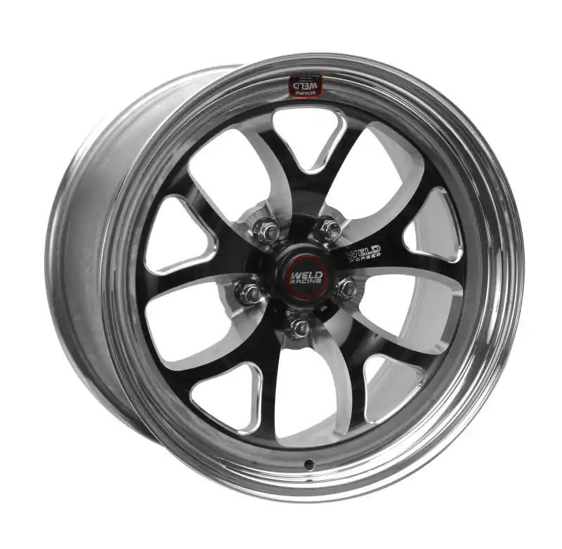 Weld S76 17x11 / 5x4.75 BP / 7.7in. BS Black Wheel (High Pad) - Non-Beadlock