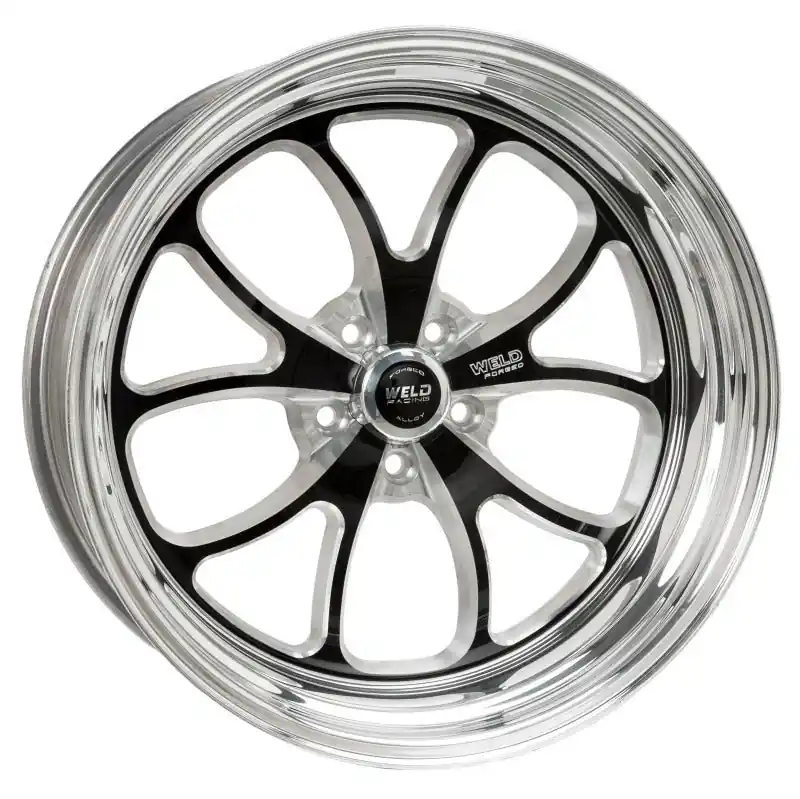Weld S76 20x8 / 5x120mm BP / 5.9in. BS Black Wheel (Medium Pad) - Non-Beadlock