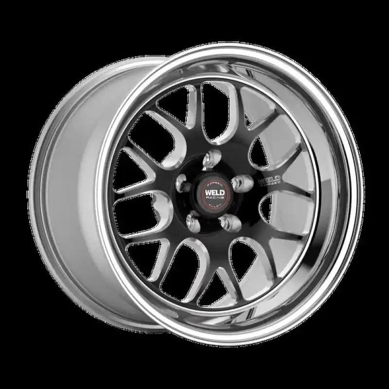 Weld S77 20x10 / 5x120 BP / 6.3in. BS Black Wheel (High Pad) - Non-Beadlock