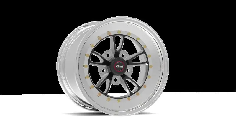 Weld Full Throttle 15x8 / 5x4.5 BP / 3.5in. BS Black Wheel - Polished Non Beadlock
