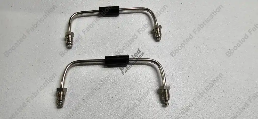 Boosted Fabrication Stainless Caliper Cross Over Brake Lines For Brembo Calipers (Evo 8/9)