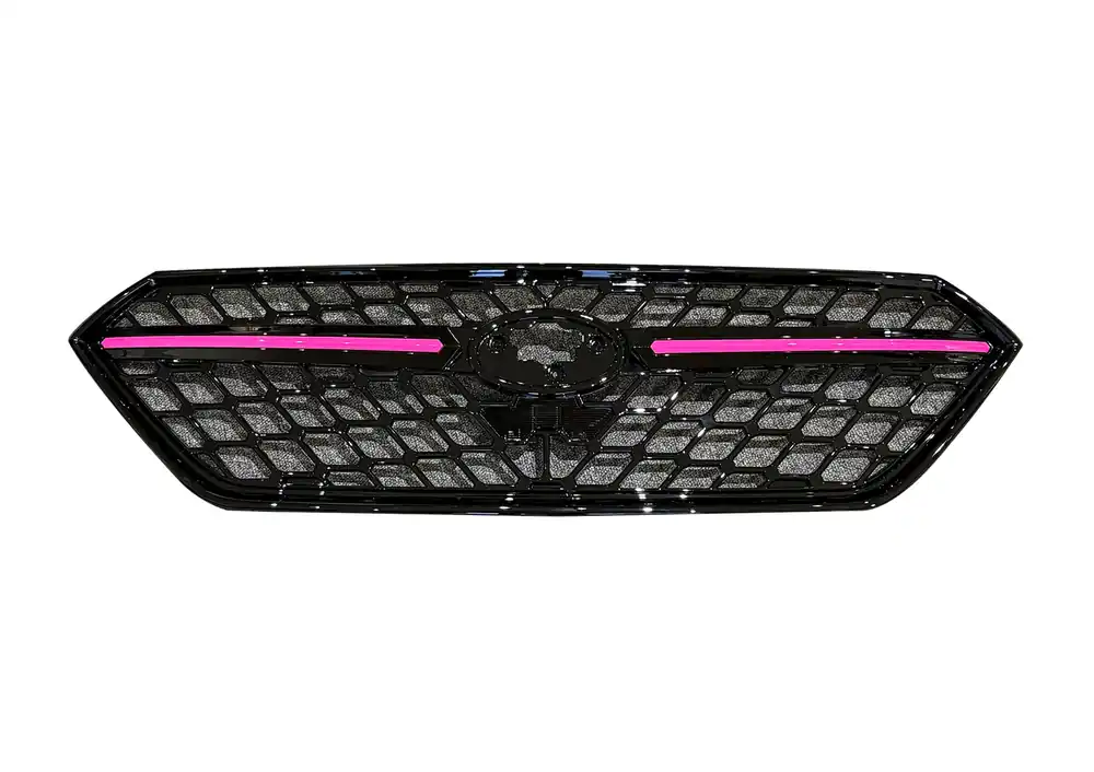Rexpeed ABS Front Grille w/ Painted Pink Stripe | 2022+ WRX S4 (VB)