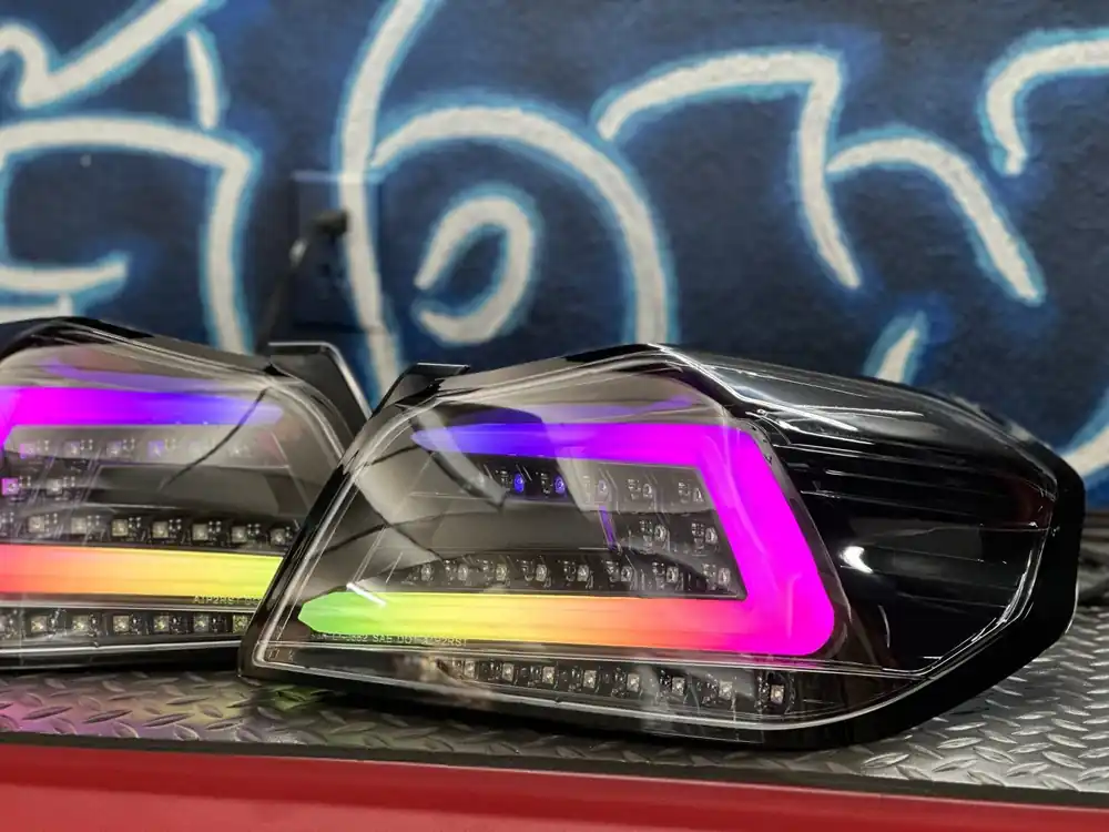 NTXGlow Black Color Shifting Tail Lights | 2015-2021 Subaru WRX/STI