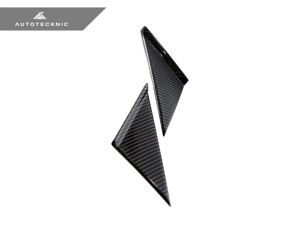 AutoTecknic Version III Dry Carbon Side Mirror Wind Deflector Set - A90 Supra 2020-Up