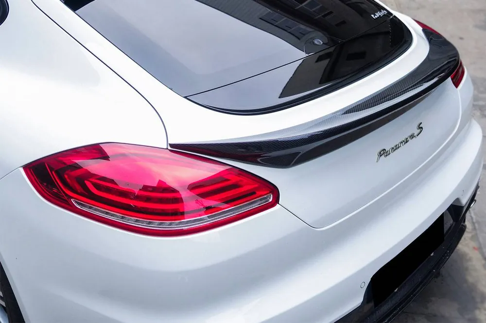 Carbonado 2013-2016 Porsche Panamera 970.2 TAS Style Carbon Fiber Trunk Spoiler